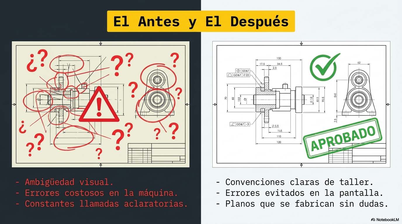 El Antes y El Después: plano con errores vs plano aprobado para fabricación